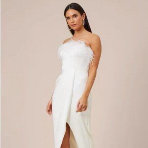 Final Markdown ++ Glamorous, Elegant Event Gown with Feathers!